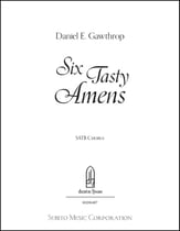 Six Tasty Amens SATB choral sheet music cover